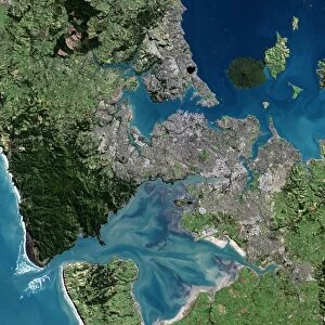 Auckland, New Zealand, satellite image