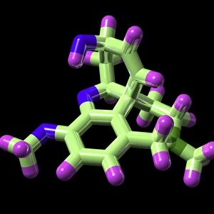 Galantamine Alzheimers drug molecule