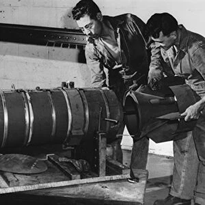 Napalm bomb production, 1957