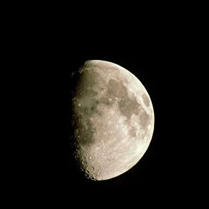 Optical image of a waxing gibbous moon