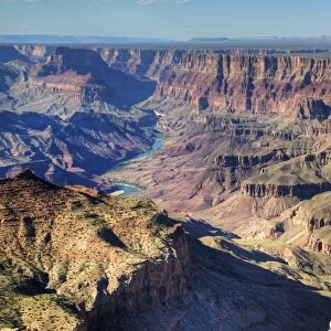 Colorado River below, South Rim, Grand Canyon National Park, UNESCO World Heritage Site