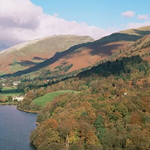 Grasmere in autumn, Lake District National Park, Cumbria, England, United Kingdom, Europe