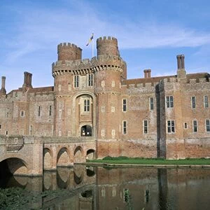 Herstmonceux castle, dating from 15th century, Sussex, England, United Kingdom, Europe
