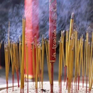 Incense sticks burning