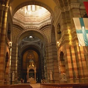Interior of Major cathedral, Marseille, Provence, France, Europe