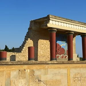 King Minos Palace, Minoan archaeological site of Knossos, Crete, Greek Islands, Greece, Europe