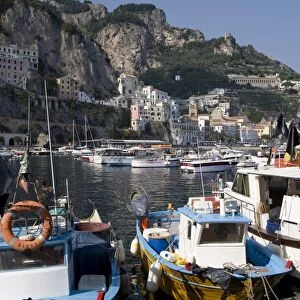 The port of Amalfi, Costiera Amalfitana, UNESCO World Heritage Site, Campania