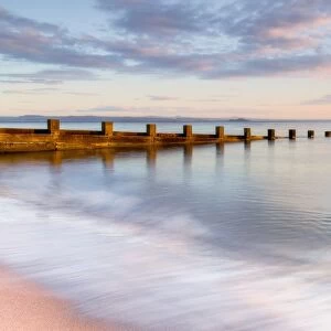Sunrise at Portobello Beach, Edinburgh, East Lothian, Scotland, United Kingdom, Europe