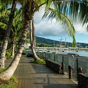 Waterfront of Papeete, Tahiti, Society Islands, French Polynesia, Pacific