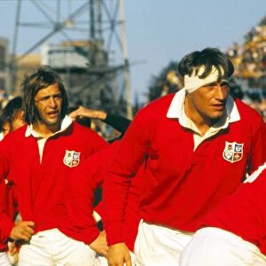Chris Ralston and Willie John McBride during the fourth test between the Lions and South Africa in 1974