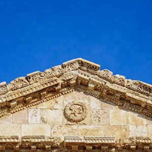 Hadrains Arch, detailed view, Jerash, Jerash Governorate, Jordan