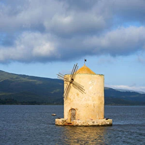 The spanish windmill at the Orbetello lagoon, Grosseto, Maremma, Tuscany, Italy