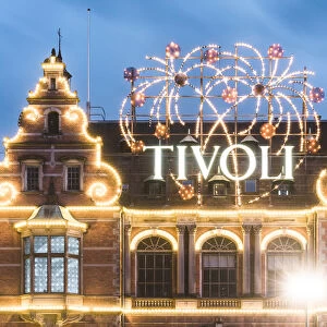 Tivoli gardens, Copenhagen, Hovedstaden, Denmark
