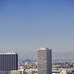 USA, California, Los Angeles, Skyline of Downtown Los Angeles