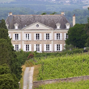 The Chateau de la Coulee de Serrant, a famous property in the Loire valley near the city Anger