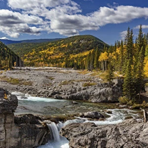 Elbow Falls in autumn in Kananaskis Country, Alberta, Canada