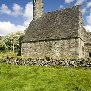 Ireland, County Wicklow, Glendalough, ancient church