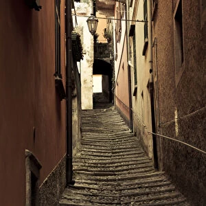 ITALY, Lecco Province, Varenna. Town street
