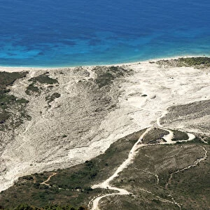 REPUBLIC OF ALBANIA. Drymades beach near Dh `rmiu on the Ionian coast, north of Himara