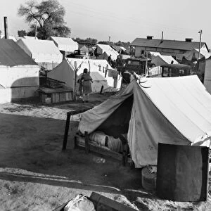 CALIFORNIA: MIGRANT CAMP. A migrant farm workers camp in Kern County, California