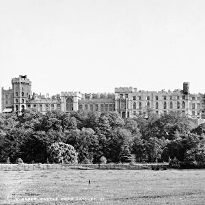 ENGLAND: WINDSOR CASTLE. Windsor Castle, the British royal residence, viewed from Datchet Road
