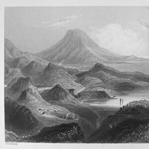 IRELAND: LOUGH CONN, c1840. View of Lough Conn and Mount Nephin, County Mayo, Ireland. Steel engraving, English, c1840, after William Henry Bartlett