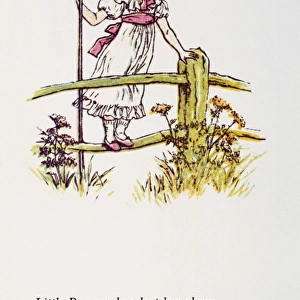 Little Bo-peep. Illustration by Kate Greenaway for an 1881 edition of Mother Goose