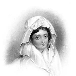 MARGARITA COGNI. Mistress of Lord Byron. Steel engraving, 1832, after a portrait of c1818