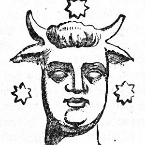 MYTHOLOGY: BaL. Canaanite deity. Wood engraving, 19th century
