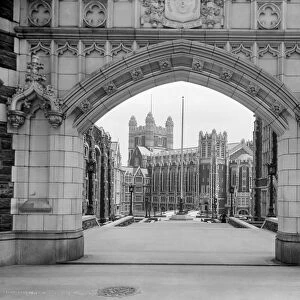 NEW YORK: CITY COLLEGE. Gate at the entrance of The College of the City of New York