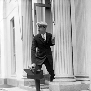 PHOTOGRAPHER, c1915. A photographer with his camera in Washington, D. C. c1915