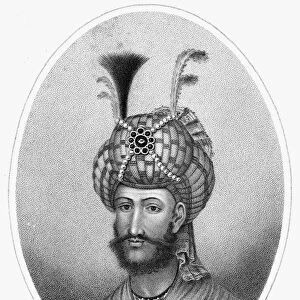 TAHMASP I (1514-1576). King of Persia, 1524-1576. Stipple engraving, English, 1815