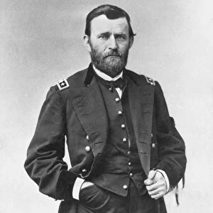 ULYSSES S. GRANT (1822-1885). 18th President of the United States. Photographed by Mathew Brady during the Civil War