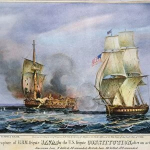 USS CONSTITUTION: BATTLE. The engagement between USS Constitution and HMS Java
