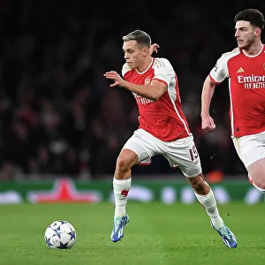 Arsenal vs Sevilla: Trossard and Rice Combination in Group B UCL Clash at Emirates Stadium, 2023/24