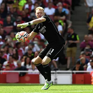 Arsenal's Aaron Ramsdale in Action: Premier League Showdown against Nottingham Forest, 2023-24