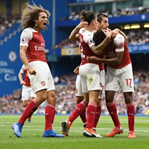 Guendouzi and Iwobi Celebrate Arsenal's Winning Goals Against Chelsea (2018-19)