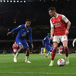 Intense Clash: Xhaka vs. Chelsea - Arsenal's Premier League Battle (2022-23)