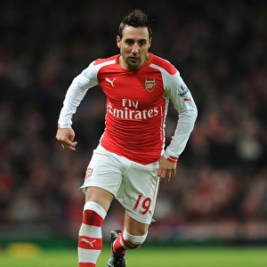 Santi Cazorla: Arsenal's Midfield Mastermind in Action Against Southampton (2014-15)