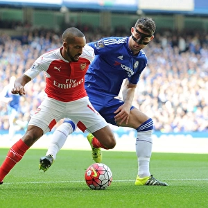 Theo Walcott vs. Gary Cahill: A Premier League Showdown (Chelsea vs. Arsenal, 2015-16)
