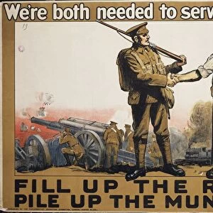 Advertisement for recruitment of troops, from World War I