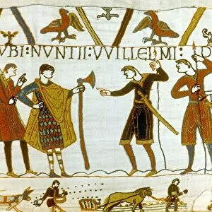 Bayeux Tapestry 1067: In 1064 messengers from William of Normandy demand of Count