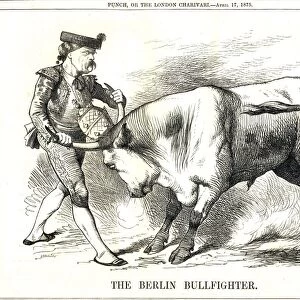 Berlin Bullfighter cartoon by John Teniel from Punch