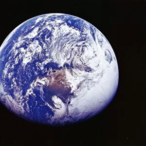 Earth from Space photographed by spacecraft Apollo 16, April 16 1972. Most of US