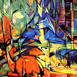 Franz marc, Expressionist style painting circa 1913-14