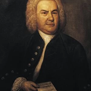 Germany, Leipzig, Portrait of German composer and organist, Johann Sebastian Bach (1685 - 1750)