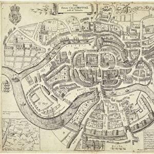 Map of Bristol, Great Britain and its surroundings, 1671