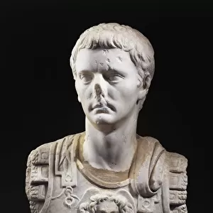 Marble bust of Emperor Julius Claudius (41-54 a. d. ), from Izmit (ancient Nicomedia), Turkey