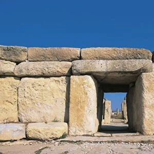Megalithic temple (UNESCO World Heritage Site, 1980) in Malta - Hagar Qim
