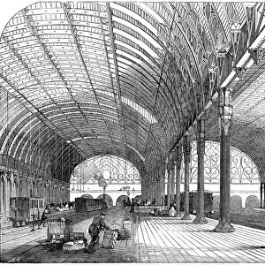 Paddington Station, the London terminus of the Great Western Railway, 1854. Iron